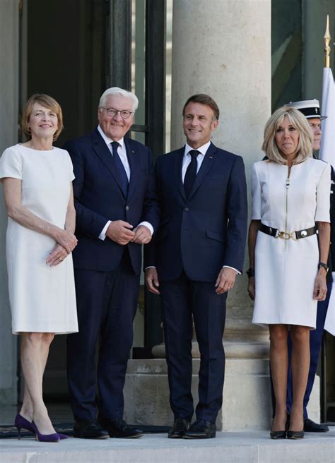 brigitte louis vuitton|Brigitte Macron Greets German President in White .